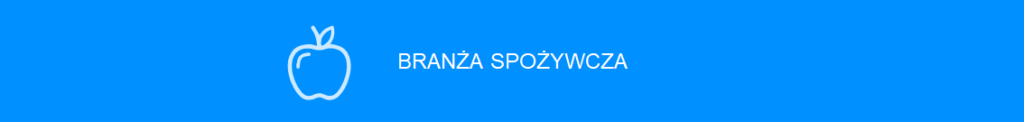 baner "branża spożywcza" wskazujący na projekty redukcji emisji CO2 zrealizowane dla branż spożywczych przez fundację Climate&Strategy